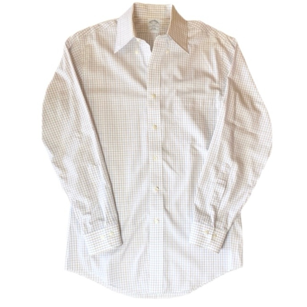 EUC Brooks Brothers Button Down Shirt Size 14 1/2 Slim Fit